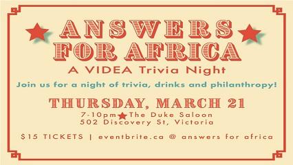 Answers for Africa: A VIDEA Trivia Night