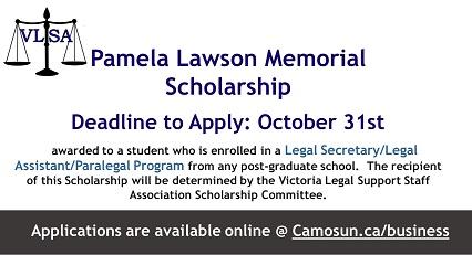 Pamela Lawson Memorial Scholarship Application