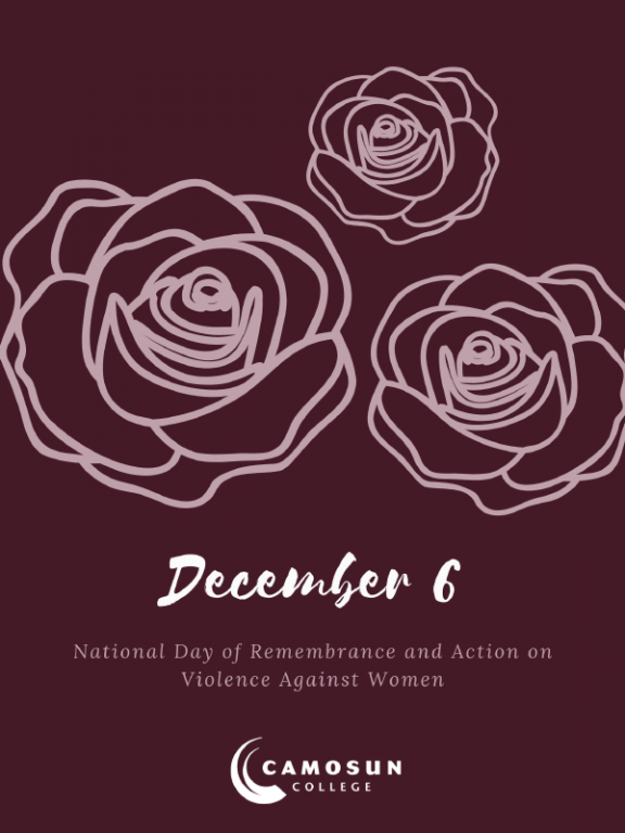 Camosun recognizes days of action against gender-based violence